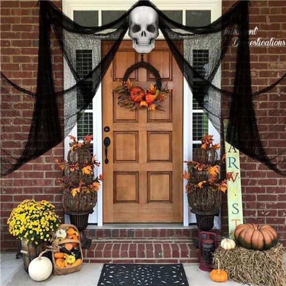 590" x 30" Halloween Creepy Cloth Spooky Halloween Decorations Indoor - Picture 3 of 7